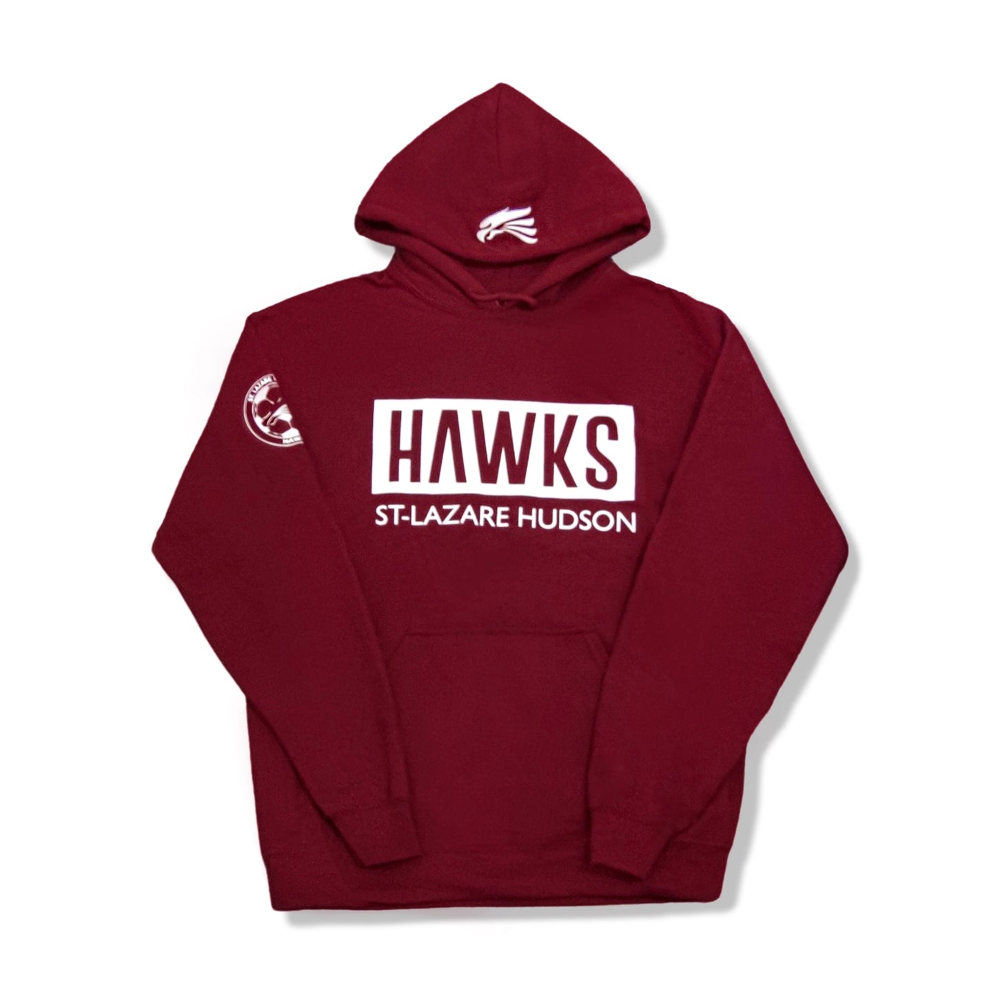 HAWKS Hoodie in Burgundy